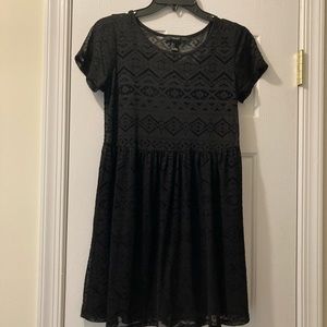 Black lace size small dress